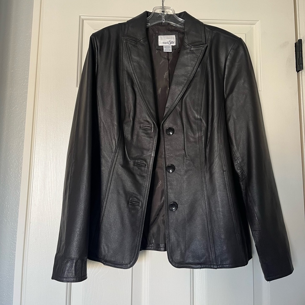 East 5th Brown Leather Jacket